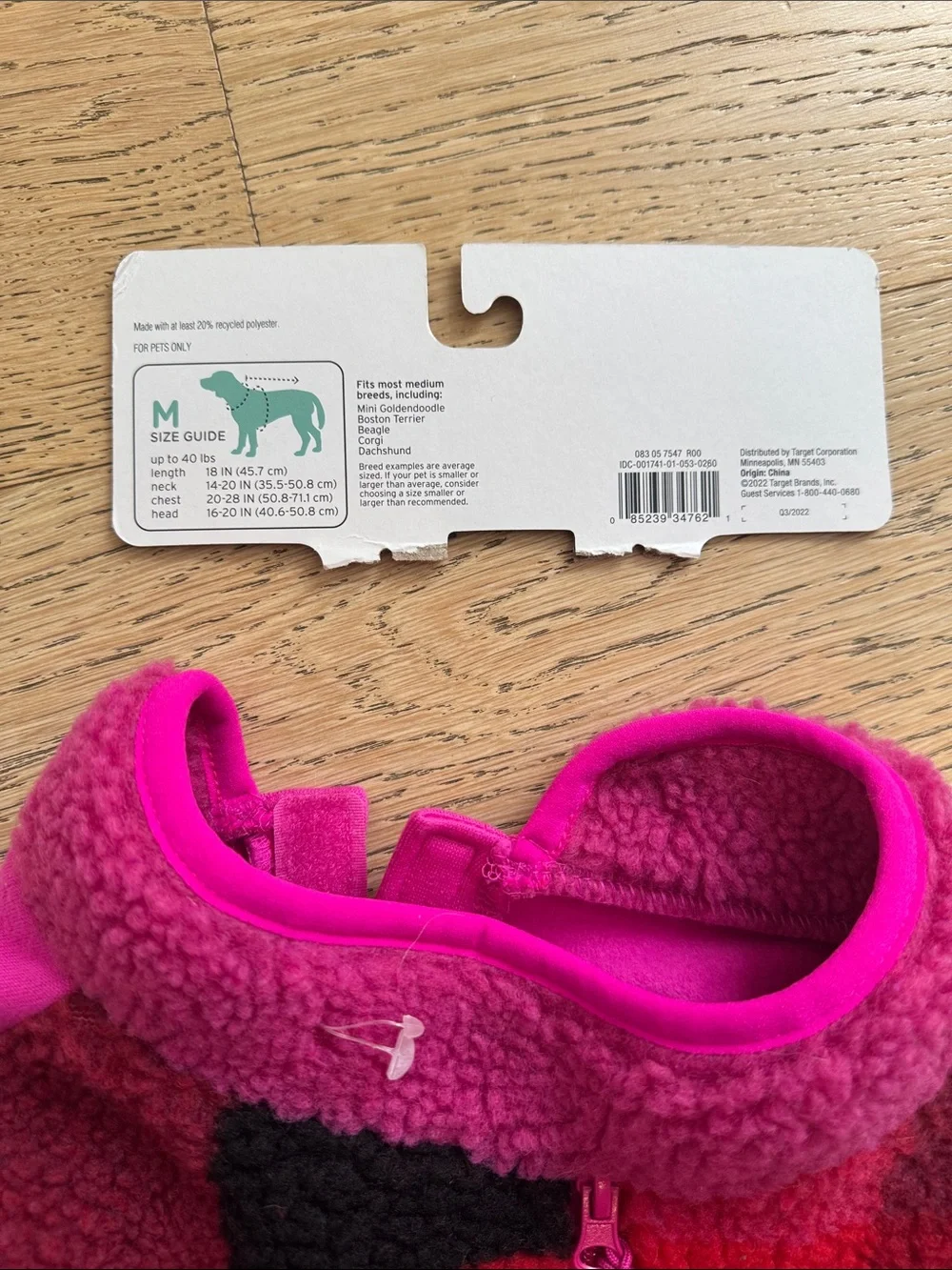 Boots & Barkley Pink and Red Patchwork Kids Fleece Jacket